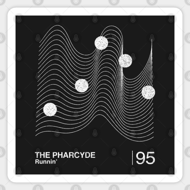 The Pharcyde / Minimalist Graphic Design Tribute Sticker by saudade
